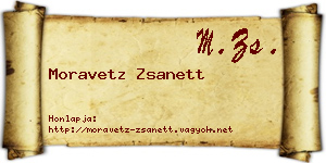 Moravetz Zsanett névjegykártya